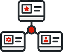 Stakeholder and persona mapping icon